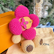 Louis Vuitton Vivienne Crochet Bag Charm In Fuchsia Pink - Unahubs - 2