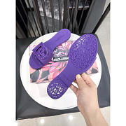 Dolce & Gabbana Flat Slide Sandals Purple - 2