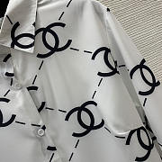 Chanel Oversized Long-Sleeve Shirt White - Unahubs - 4