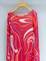 PUCCI Marmo printed mesh maxi dress - Unahubs - 2