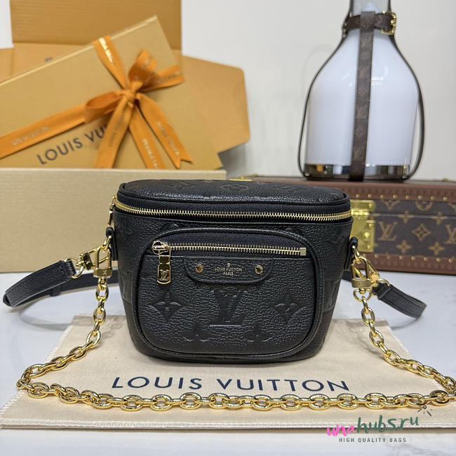 Louis Vuitton LV Mini Bumbag Black 17x12x9cm - 1