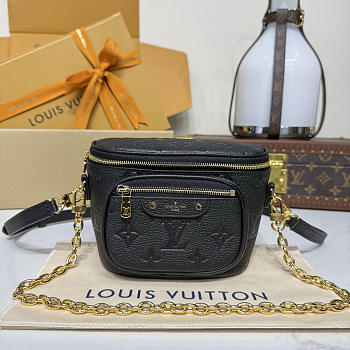 Louis Vuitton LV Mini Bumbag Black 17x12x9cm