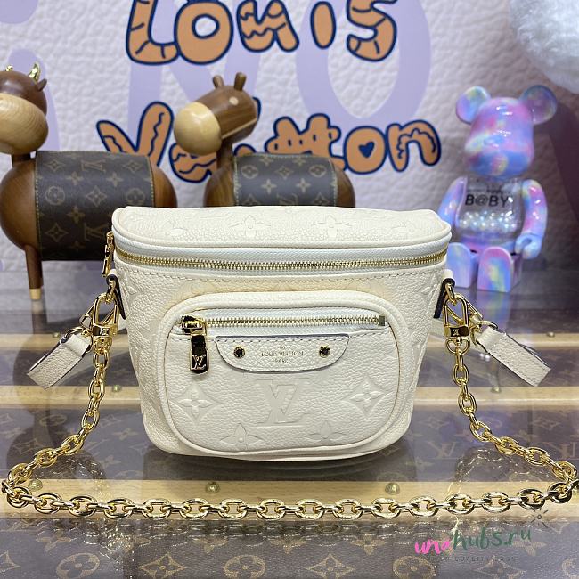 Louis Vuitton LV Mini Bumbag White 17x12x9cm - Unahubs - 1