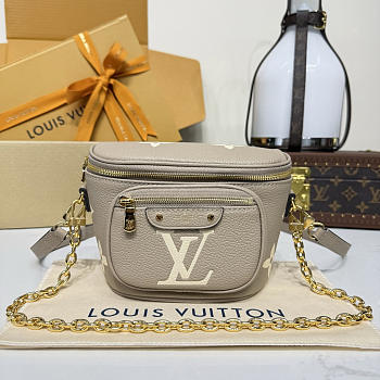 Louis Vuitton LV Mini Bumbag Grey 17x12x9cm - Unahubs