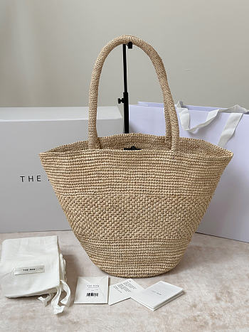 The Row Emilie Small raffia basket bag 27.5x14x17cm - Unahubs