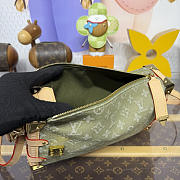 Louis Vuitton Side Trunk MM East West Khaki Denim 28x15x7cm - Unahubs - 5