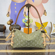 Louis Vuitton Side Trunk MM East West Khaki Denim 28x15x7cm - Unahubs - 3