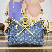 Louis Vuitton Carryall Cargo PM Blue Denim 33.5x23x15cm - 1