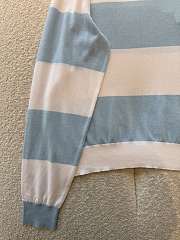 Dior Marinière Long-Sleeved Polo Blue Shirt - Unahubs - 4