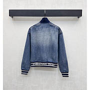Dior Washed Blue Denim Bomber Jacket - Unahubs - 2