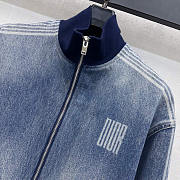 Dior Washed Blue Denim Bomber Jacket - Unahubs - 4