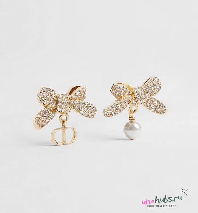 Dior Delicate Bow Earrings - 1