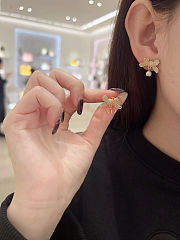 Dior Delicate Bow Earrings - 3