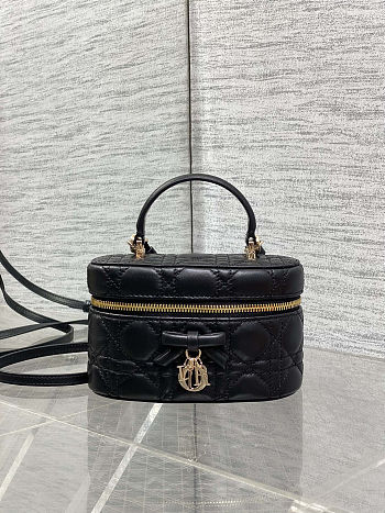 Dior Mini Vanity Black Lambskin 17x10.5x8cm - Unahubs