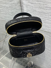 Dior Mini Vanity Black Lambskin 17x10.5x8cm - Unahubs - 5