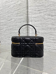 Dior Mini Vanity Black Lambskin 17x10.5x8cm - Unahubs - 4