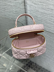 Dior Mini Vanity Pink Lambskin 17x10.5x8cm - Unahubs - 4