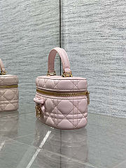 Dior Mini Vanity Pink Lambskin 17x10.5x8cm - Unahubs - 2
