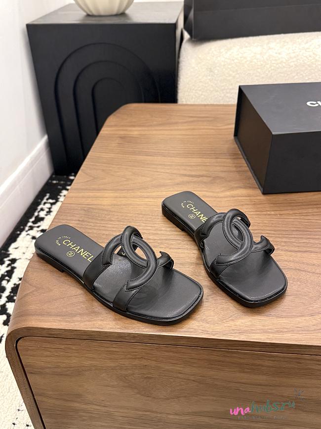 Chanel Black Slides 05 - 1