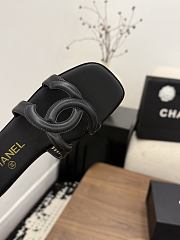 Chanel Black Slides 05 - 3