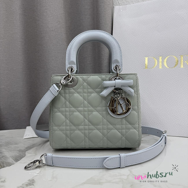 Dior Lady Bag Chain Lily Valley Green 20x18x8cm - Unahubs - 1