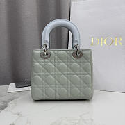 Dior Lady Bag Chain Lily Valley Green 20x18x8cm - Unahubs - 4