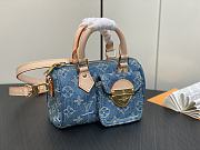 Louis Vuitton Nano Speedy blue 16x10x7.5cm - Unahubs - 5