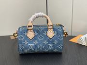 Louis Vuitton Nano Speedy blue 16x10x7.5cm - Unahubs - 3