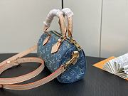 Louis Vuitton Nano Speedy blue 16x10x7.5cm - Unahubs - 2