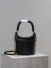 YSL Gaby bucket bag lambskin black 19x17x15cm - Unahubs - 1