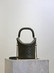 YSL Gaby bucket bag lambskin green 19x17x15cm - Unahubs - 4