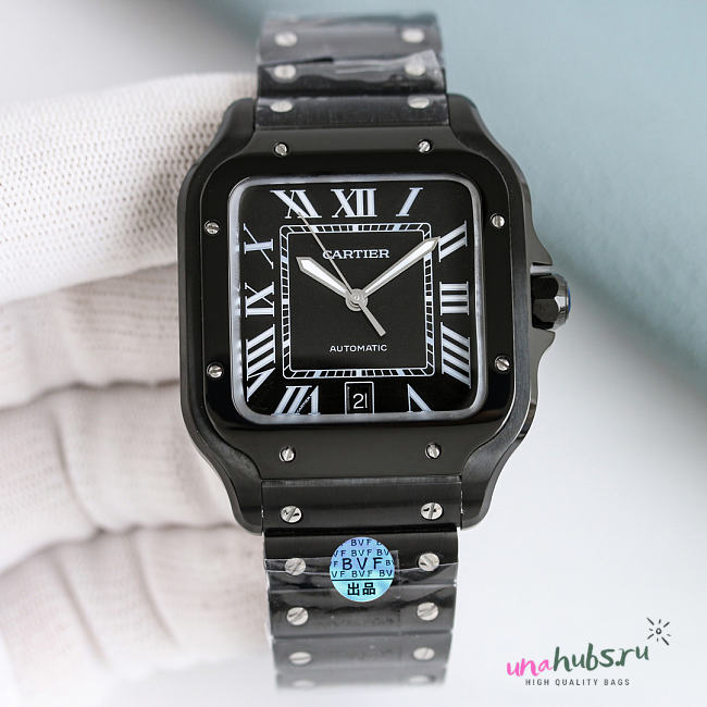 Cartier Santos - Black Roman Numeral Dial  - 1