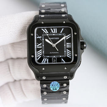 Cartier Santos - Black Roman Numeral Dial 