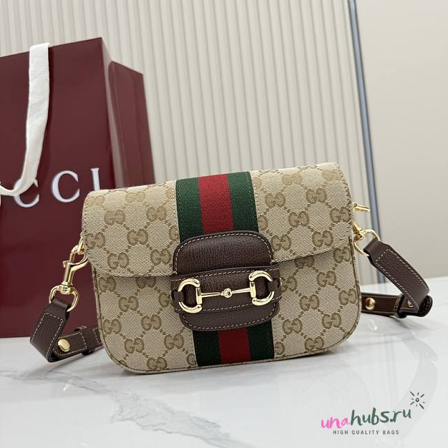 Gucci Horsebit 1955 small shoulder bag 21x14.5x5.5cm - Unahubs - 1