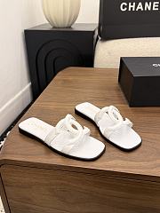 Chanel White Slides 02 - 4