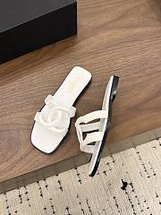 Chanel White Slides 02 - 3