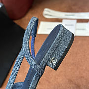 Chanel Denim Slingback Flat - Unahubs - 4