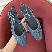 Chanel Denim Slingback Flat - Unahubs - 3