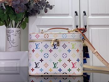 Louis Vuitton x TM Nice BB White 24x18x14.5cm - Unahubs