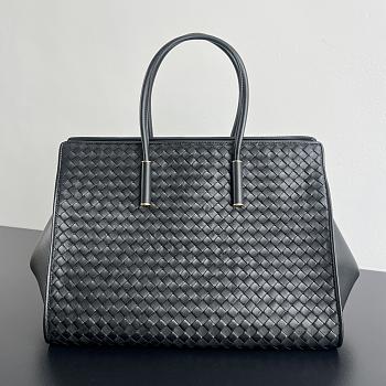 Bottega Veneta Barbara leather tote black 37x27x24cm - Unahubs