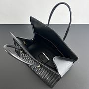 Bottega Veneta Barbara leather tote black 37x27x24cm - Unahubs - 4