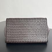 Bottega Veneta Barbara leather tote dark brown 37x27x24cm - Unahubs - 3