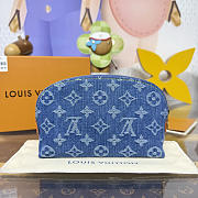 Louis Vuitton Pochette Cosmestique PM blue 19x6x12cm - 3