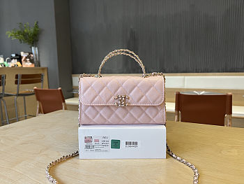 Chanel Kelly pink Caviar 18x10x4.5cm - Unahubs