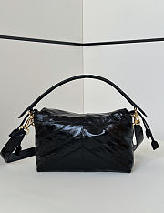 Fendi Mamma Baguette Medium black 26.5x9x18cm - Unahubs - 2