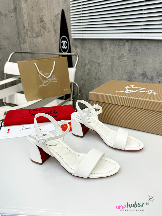 Christian Louboutin Miss Jane White Sandal - 1