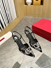 Valentino Garavani V Logo Signature Sling Back 75mm - 2