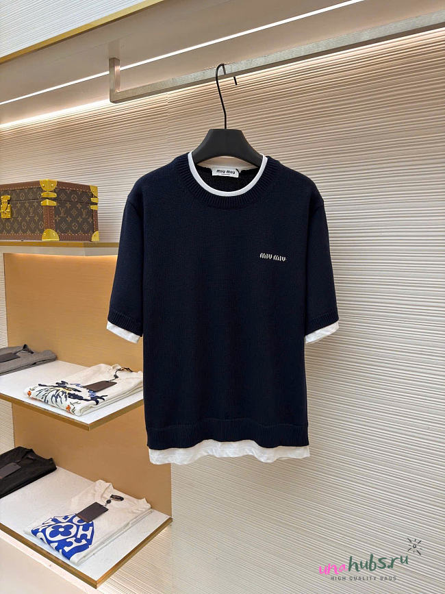 Miu Miu Cashmere crew-neck sweater - Unahubs - 1