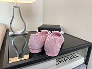 Chanel Ballerina Pink Suede Flat - 4