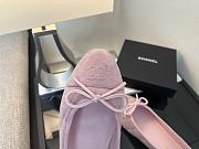 Chanel Ballerina Pink Suede Flat - 3